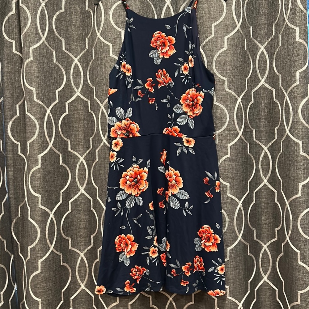 NWT! BCX Juniors Navy Floral Dress